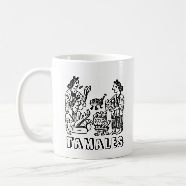 Tamales (Florentine Codex, 16th century) Coffee Mug (Left)