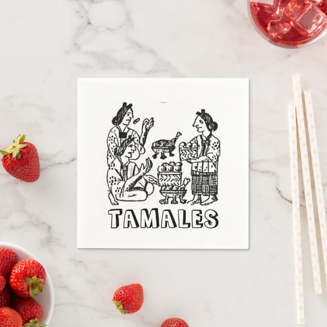 Tamales (Florentine Codex, 16th century) Napkin (Insitu)