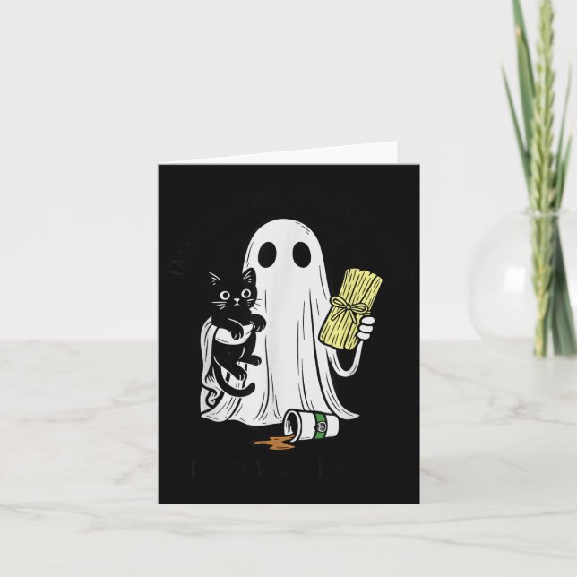 Tamales-over-pumpkin-sce Said What I Said Ghost Bl Card (Front)