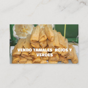 Tamales rojos y verdes business card