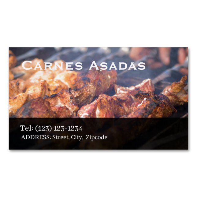 Tamales  services editable   business card (Front)