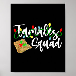 Tamales Squad Tamales Crew Fun Christmas Poster