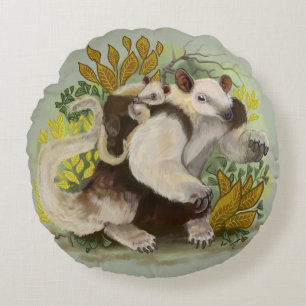Tamandua Anteater Round Cushion