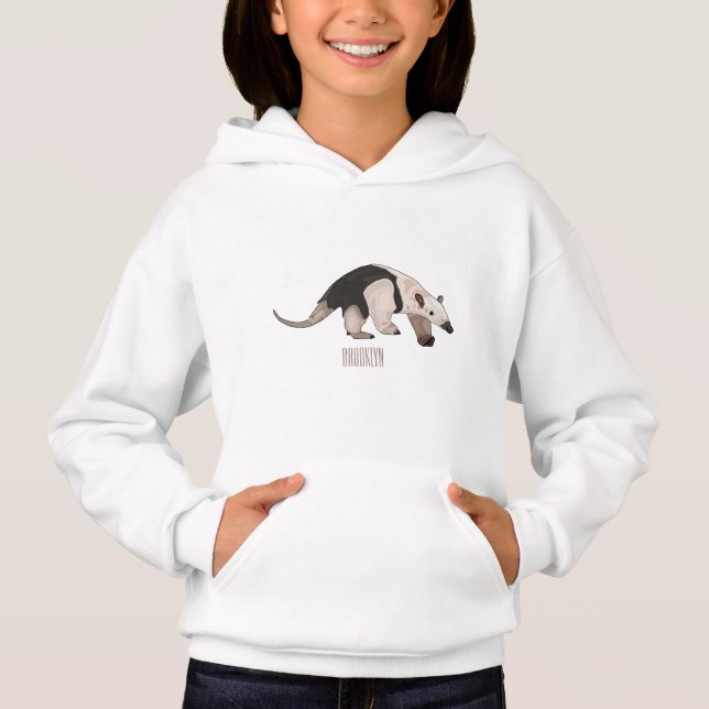 Tamandua cartoon illustration (Front)