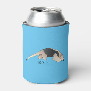 Tamandua cartoon illustration can cooler