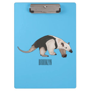 Tamandua cartoon illustration clipboard
