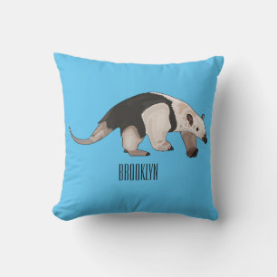 Tamandua cartoon illustration cushion