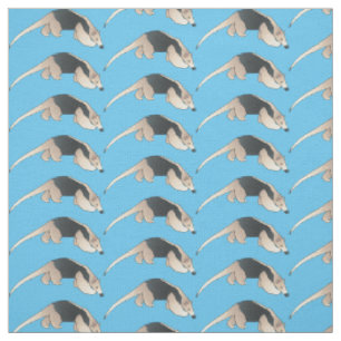 Tamandua cartoon illustration fabric