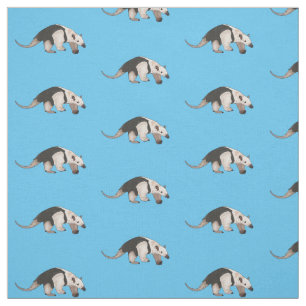 Tamandua cartoon illustration fabric