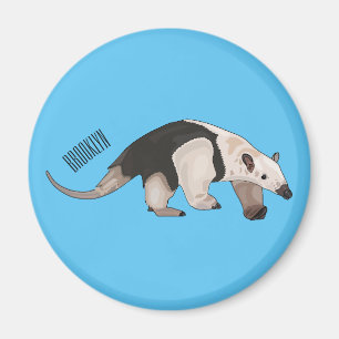 Tamandua cartoon illustration magnet