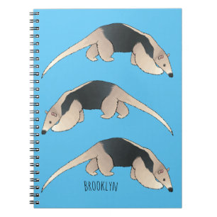 Tamandua cartoon illustration notebook