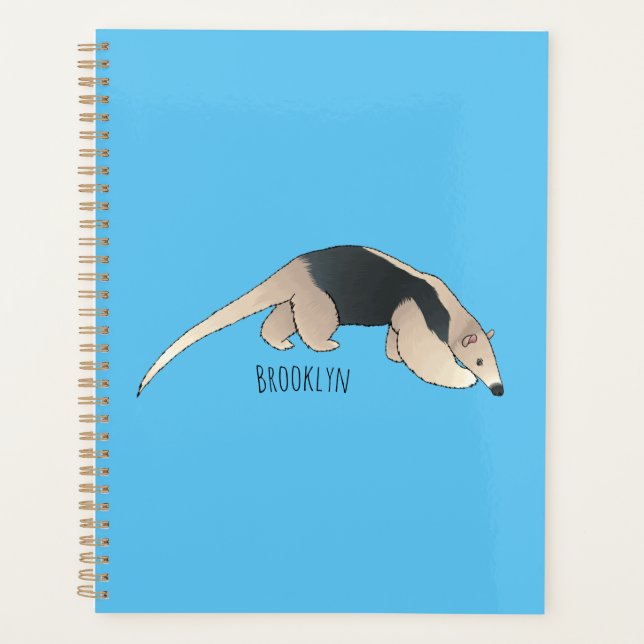 Tamandua cartoon illustration planner (Front)