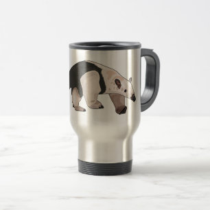 Tamandua cartoon illustration travel mug