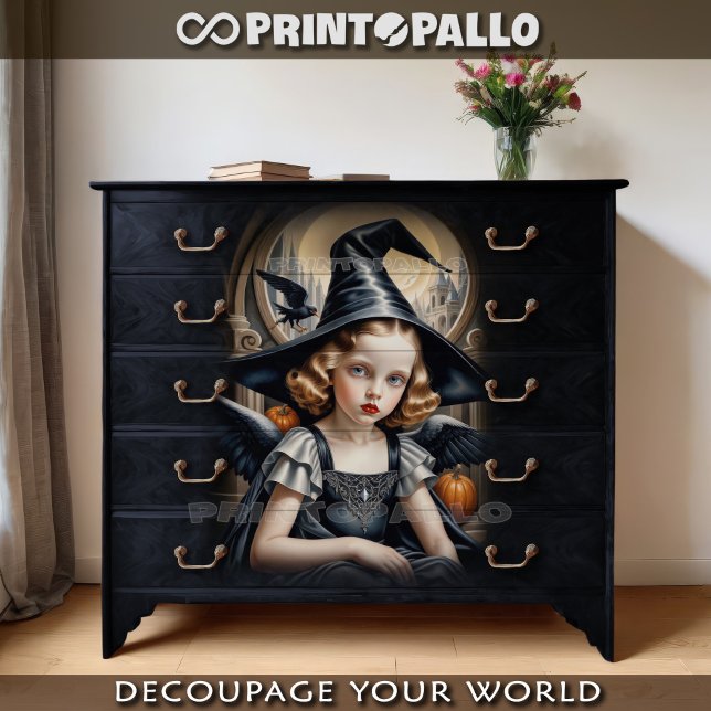 Tamara De Lempicka tribute - The witch girl Tissue Paper (Creator Uploaded)