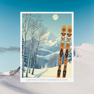 Tamarack Idaho East Moscow Mt ski resort Postcard