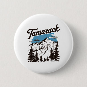 Tamarack Idaho Ski Resort Skiing Skier 2 6 Cm Round Badge