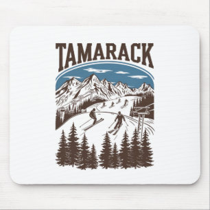 Tamarack Idaho Ski Resort Skiing Skier Mouse Pad