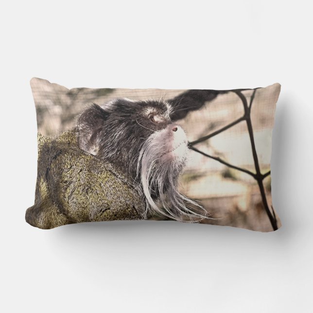 TAMARIN MONKEY  THROW PILLOW (Front)