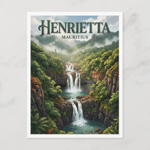 Tamarind Falls Henrietta Mauritius Postcard