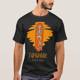 Tamarindo Costa Rica Surfing Skeleton T-Shirt