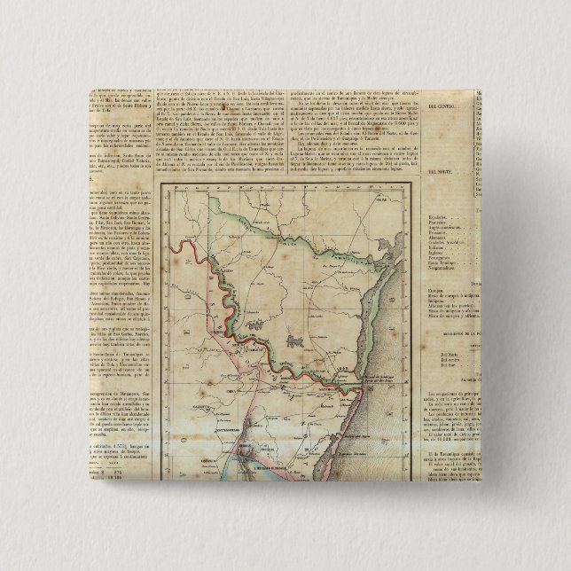 Tamaulipas, Mexico 15 Cm Square Badge (Front)