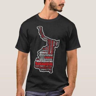 Tamaulipas Mexico Mapa Municipios Mexican State  T-Shirt