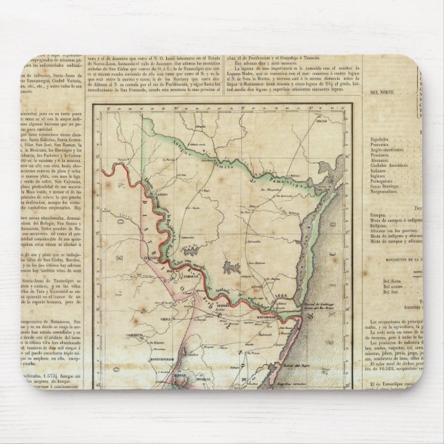 Tamaulipas, Mexico Mouse Pad (Front)