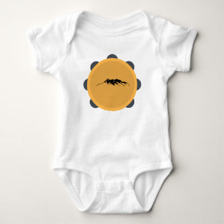 Tambourine and Volcano Baby Bodysuit