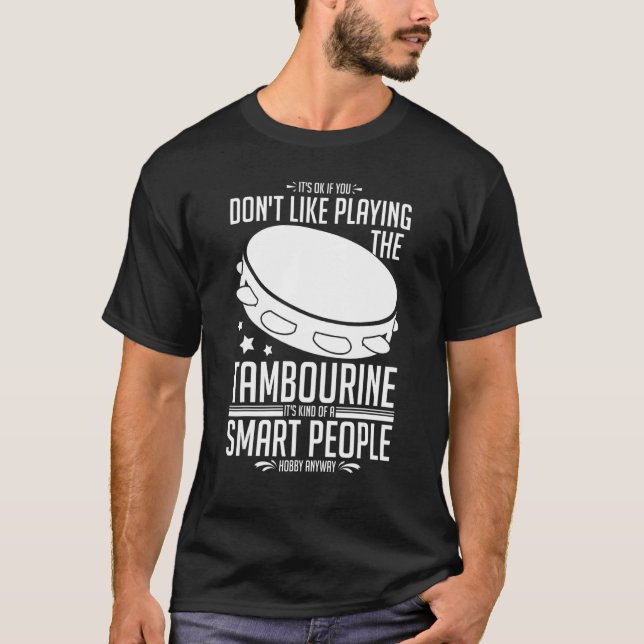 Tambourine Instrument Drum Player Music Beginner L T-Shirt (Front)