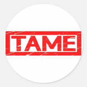 Tame Stamp Classic Round Sticker