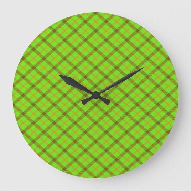 Tami Kaye Plaid Large Clock (Front)