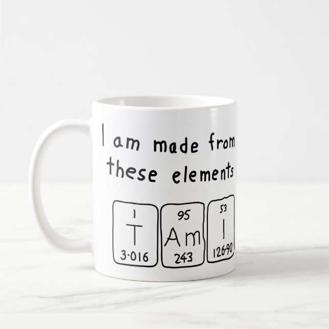 Tami periodic table name mug (Left)