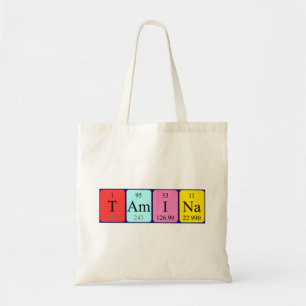Tamina periodic table name tote bag