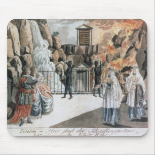 Tamino and Pamina before the temple Mouse Pad