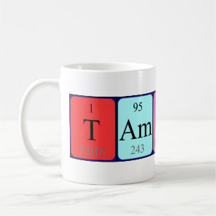 Tamino periodic table name mug