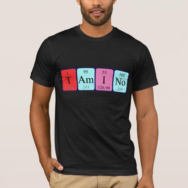 Tamino periodic table name shirt (Front)
