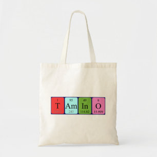 Tamino periodic table name tote bag