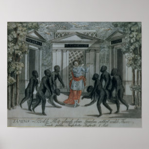 Tamino plays the magic flute poster