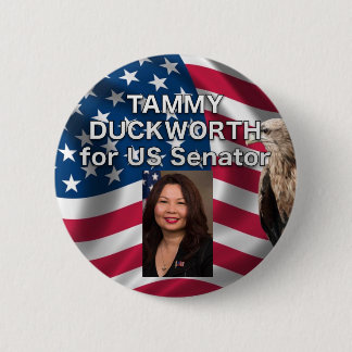 Tammy Duckworth for US Senator USA Button