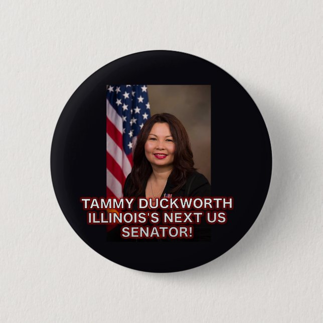 Tammy Duckworth US Senator Illinois Button (Front)