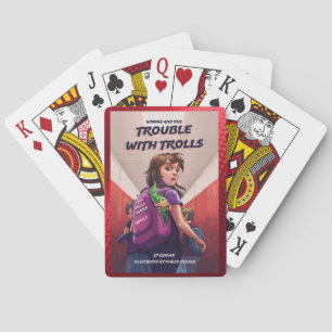 Tammy is hiding in Winnies backpack at school Playing Cards