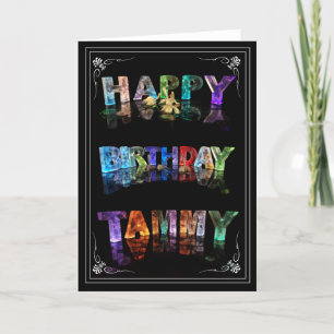 Tammy - Name in Lights greeting card (Photo)
