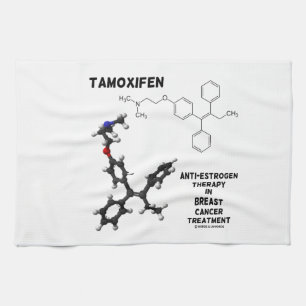 Tamoxifen Anti-Oestrogen Therapy In Breast Cancer Tea Towel