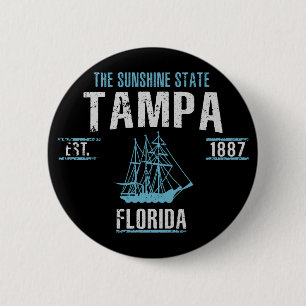 Tampa 6 Cm Round Badge