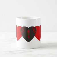 Tampa Bay Buccaneers Football Heart Design