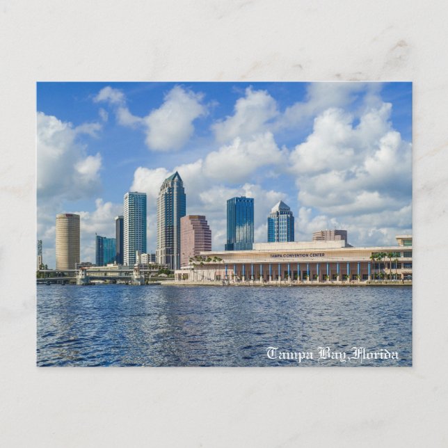 Tampa Bay,Downtown Tampa Holiday Postcard (Front)