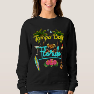 Tampa Bay Florida Beach Summer Palm Surf Sun Set P Sweatshirt