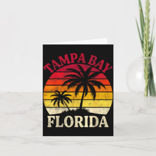 Tampa Bay Florida Beach Trocal Summer Palm Tree Card