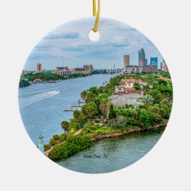 Tampa Bay, Florida  Ceramic Ornament (Front)