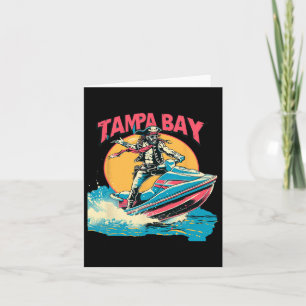 Tampa Bay Pirate Florida Jetski Boating Funny Gasp Card